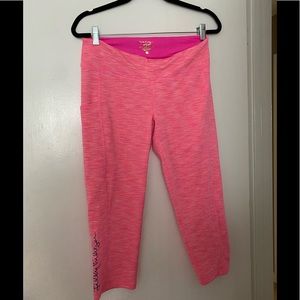 EUC Lilly Pulitzer Pink Weekender Leggings Size L